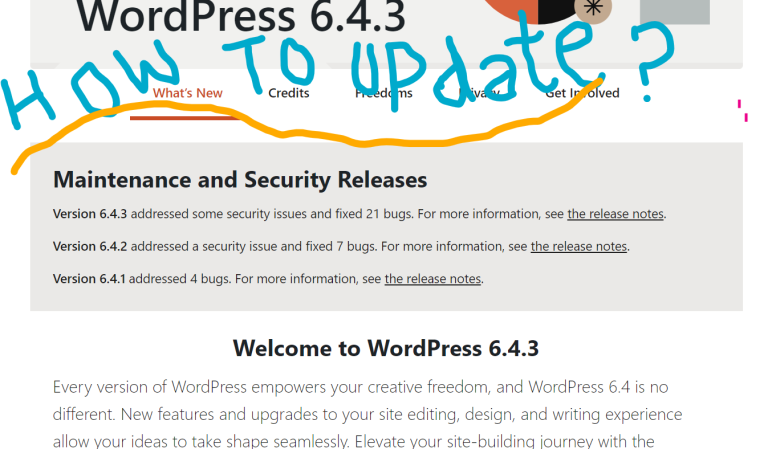 How to update the WordPress website safely in cPanel?
