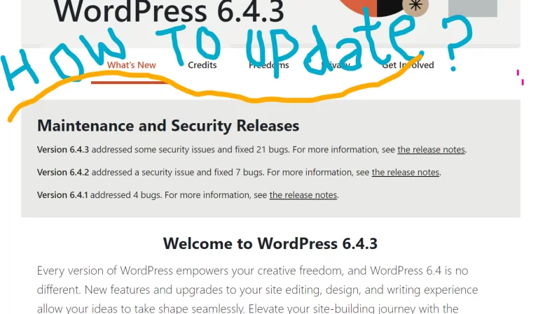 How to update the WordPress website safely in cPanel?